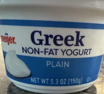 Plain Greek Strained Nonfat Yogurt, Plain