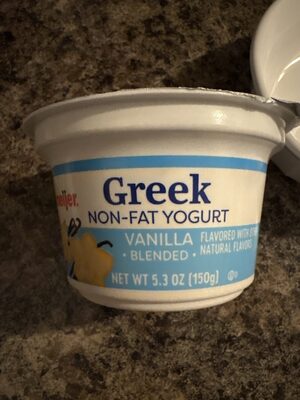 Vanilla Greek Strained Nonfat Yogurt, Vanilla