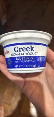 Blueberry Fruit On The Bottom Greek Strained Nonfat Yogurt, Blueberry