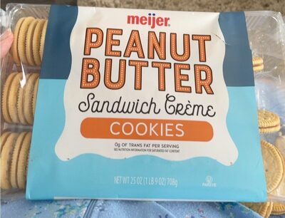 Peanut Butter Sandwich Creme Cookies, Peanut Butter