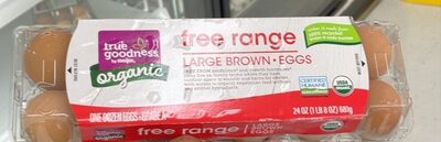 Organic Grade A Free Range Large Brown Eggs