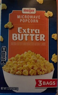 Extra Butter Microwave Popcorn, Extra Butter