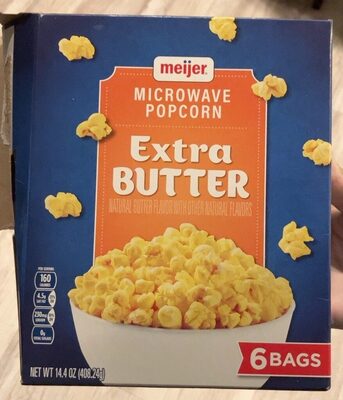 Extra Butter Microwave Popcorn, Extra Butter