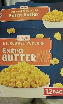 Extra Butter Microwave Popcorn, Extra Butter