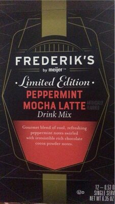 Peppermint Mocha Latte Drink Mix Single Serve Cups, Peppermint Mocha Latte