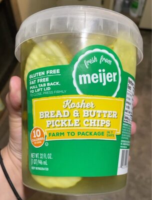 Kosher Bread & Butter Pickle Chips, Kosher Bread & Butter