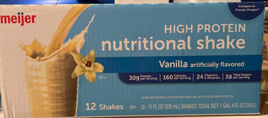 High Performance Protein Shake, Vanilla, Vanilla
