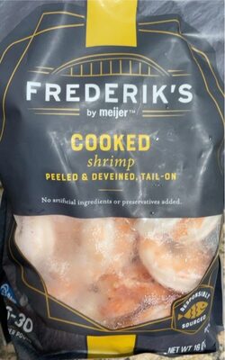 Peeled & Deveined, Tail-On Cooked Shrimp