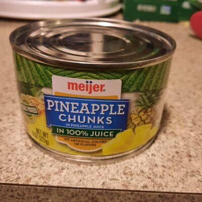 Pineapple Chunks In Pineapple Juice, Pineapple Juice