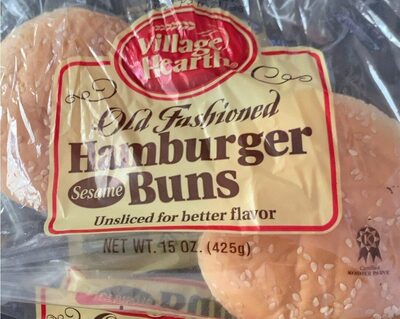Old Fashioned Sesame Hamburger Buns, Old Fashioned Sesame