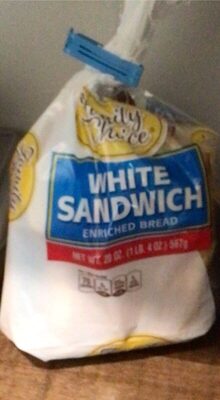 White Sandwich Enriched Bread, White