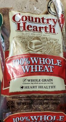 100% Whole Wheat Hearty Homestyle Bread, 100% Whole Wheat
