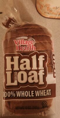 100% Whole Wheat Half Loaf Bread, 100% Whole Wheat