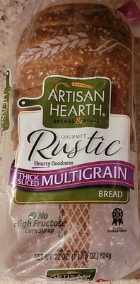 Multigrain Thick Sliced Gourmet Rustic Bread, Multigrain
