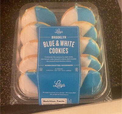 Brooklyn Blue & White Cookies