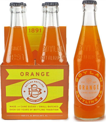 Boylan Bottling Co, Cane Sugar Soda, Orange, Orange