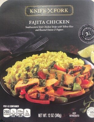 Fajita Chicken With Yellow Rice, Roasted Onions & Peppers And Cilantro Pesto