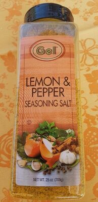 Gel, Seasoning Salt, Lemon & Pepper, Lemon & Pepper