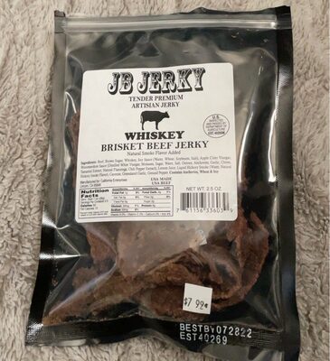 Whiskey Brisket Beef Jerky, Whiskey Brisket Beef