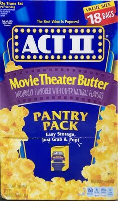 Movie Theater Butter Microwave Popcorn, Movie Theater Butter