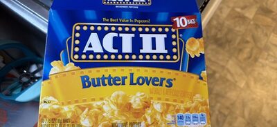 Butter Lovers Microwave Popcorn, Butter Lovers