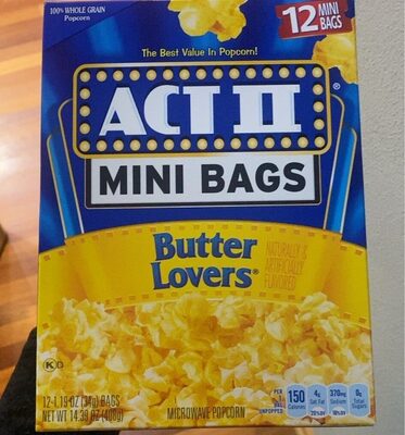 Butter Lovers Microwave Popcorn, Butter Lovers