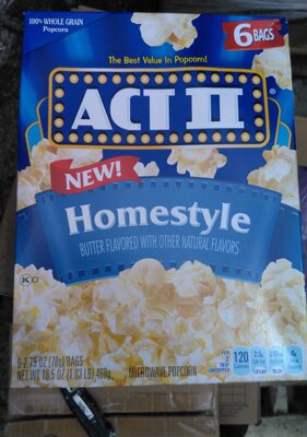 Homestyle Butter Microwave Popcorn, Homestyle