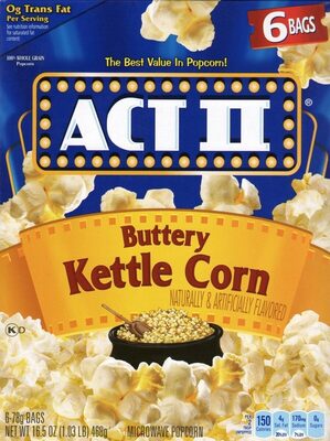 ACT II Buttery Kettle Corn, 16.5 OZ