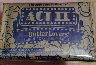 ACT II Butter Lovers, 2.75 OZ