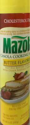 Mazola, Canola Cooking Spray, Butter, Butter