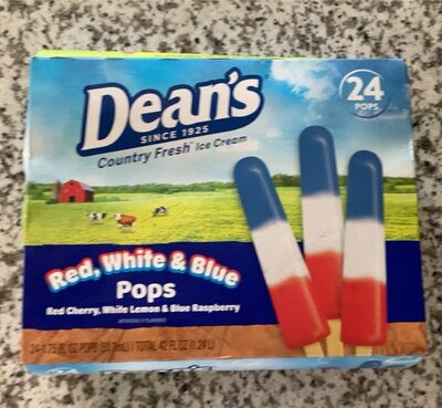 Red Cherry, White Lemon & Blue Raspberry Pops, Red Cherry, White Lemon & Blue Raspberry