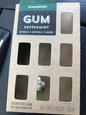 Peppermint Flavored Sugar-Free Gum, Peppermint