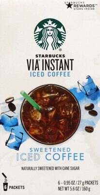 Sweetened Iced Coffee Packets, Sweetened