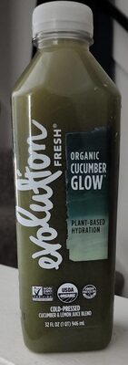 Organic Cucumber Glow Cucumber & Lemon Juice Blend, Cucumber & Lemon