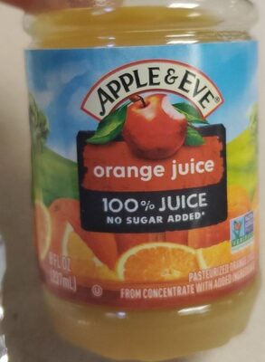100% Orange Juice Pasteurized From Concentrate, Orange