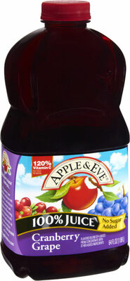 Apple/Eve Cran/Grape, 64 Fl Oz, Cranberry; Grape
