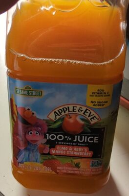 Elmo & Abby's Mango Strawberry 100% Juice, Mango; Strawberry