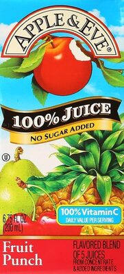 Fruit Punch 100% Juice, Fruit Punch