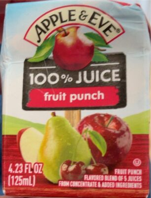 Fruit Punch Flavored Blend Of 5 100% Juices From Concentrate, Fruit Punch