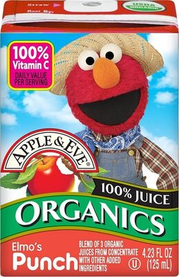 Elmo's Punch Blend Of 3 Organic 100% Juices From Concentrate, Elmo's Punch