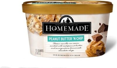 Premium Quality Ice Cream, Peanut Butter 'N Chip