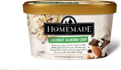 Premium Quality Ice Cream, Coconut Almond Chip