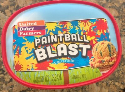 Paint Ball Blast Flavored Classic Ice Cream, Paintball Blast