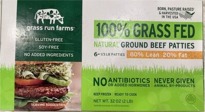 Natural Ground Beef Patties