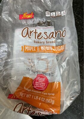 Maple & Brown Sugar Flavored Bakery Bread, Maple & Brown Sugar