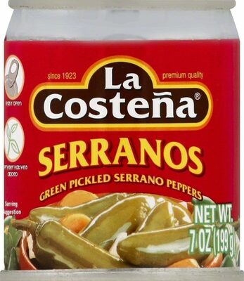 Serranos Green Pickled Serrano Peppers, Serranos