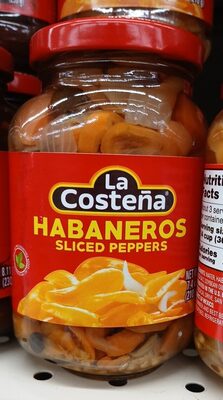 Habaneros Sliced Peppers, Habaneros