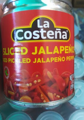 Red Pickled Jalapeno Sliced Peppers, Red Pickled Jalapeno