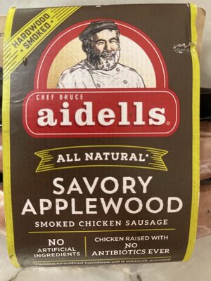 Savory Applewood Smoked Chicken Sausage, Savory Applewood