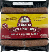 Aidells, Smoked Chicken Breakfast Sausage Links, Maple & Smoked Bacon